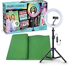 Canal Toys New So DIY TikTok Instagram YouTube Multicolored Ring Light with Green Screen and Phone Mount Tripod. Studio Creator 2 Influence...